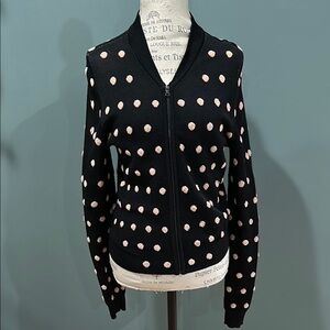 BCBGMaxAzria Polkadot Cardigan Sweater